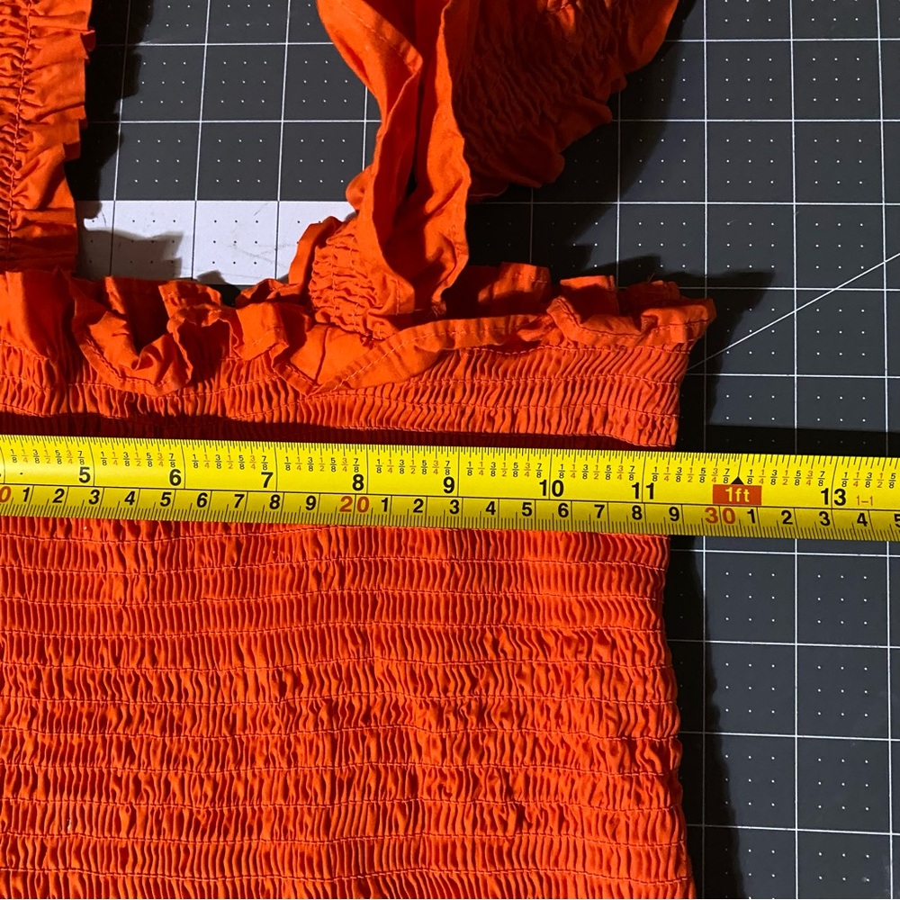 Quince Orange Ruffle Strap Maxi Dress - Picture 8 of 9